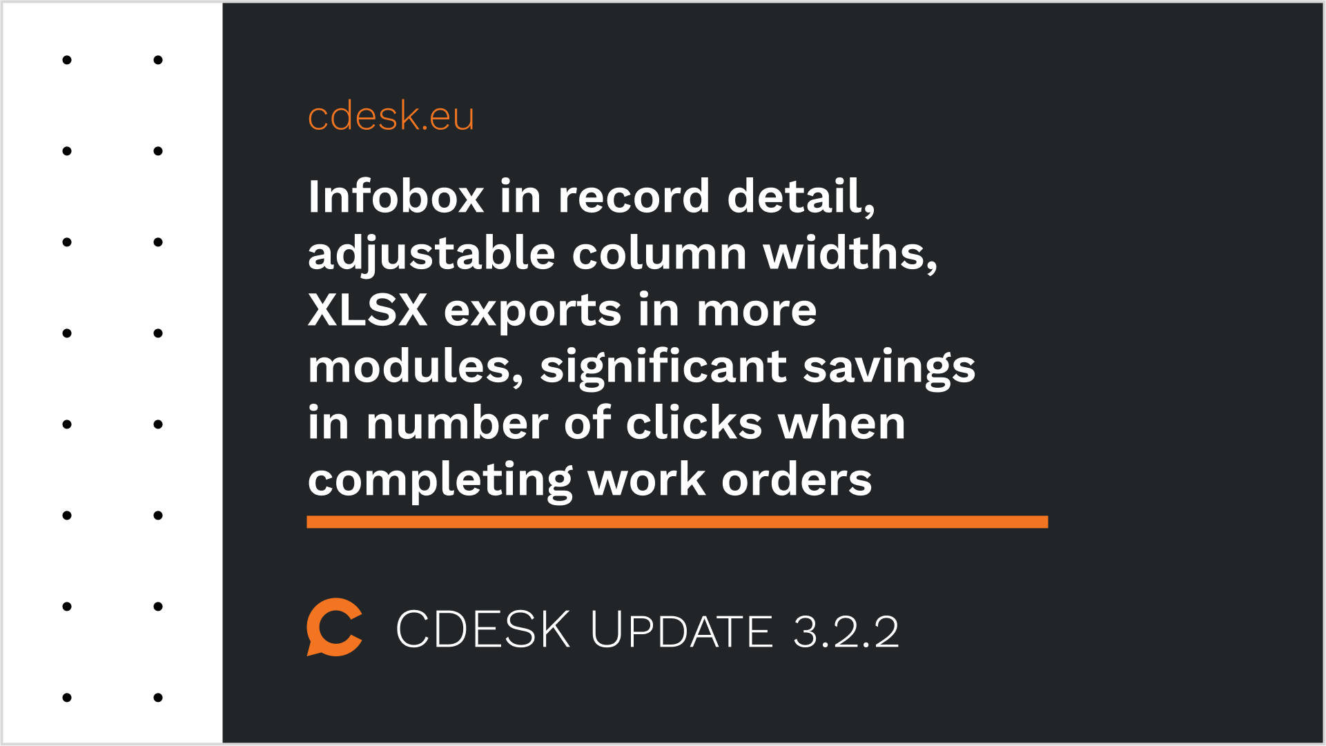 Infobox v detaile záznamu, nastaviteľné šírky stĺpcov, XLSX exporty v ďalších moduloch